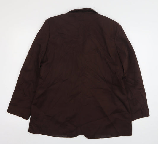 Womens UK Size 18 Slimma Regular Brown Suit Jacket