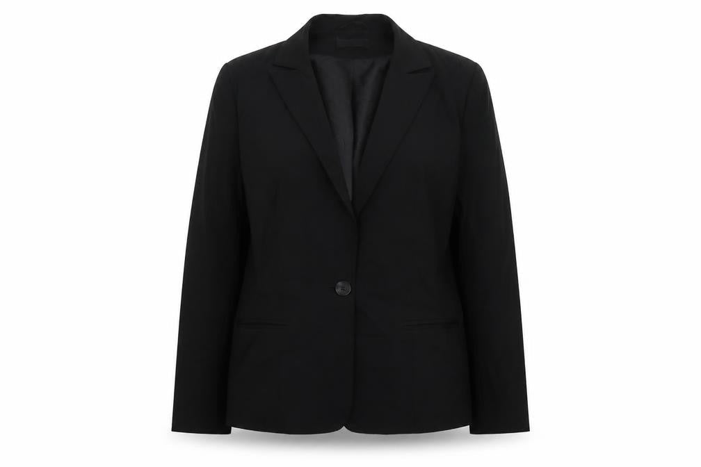 Womens UK Size 12 Essentials Regular Black Suit Jacket