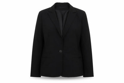 Womens UK Size 12 Essentials Regular Black Suit Jacket