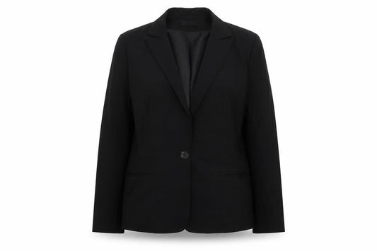 Womens UK Size 12 Essentials Regular Black Suit Jacket