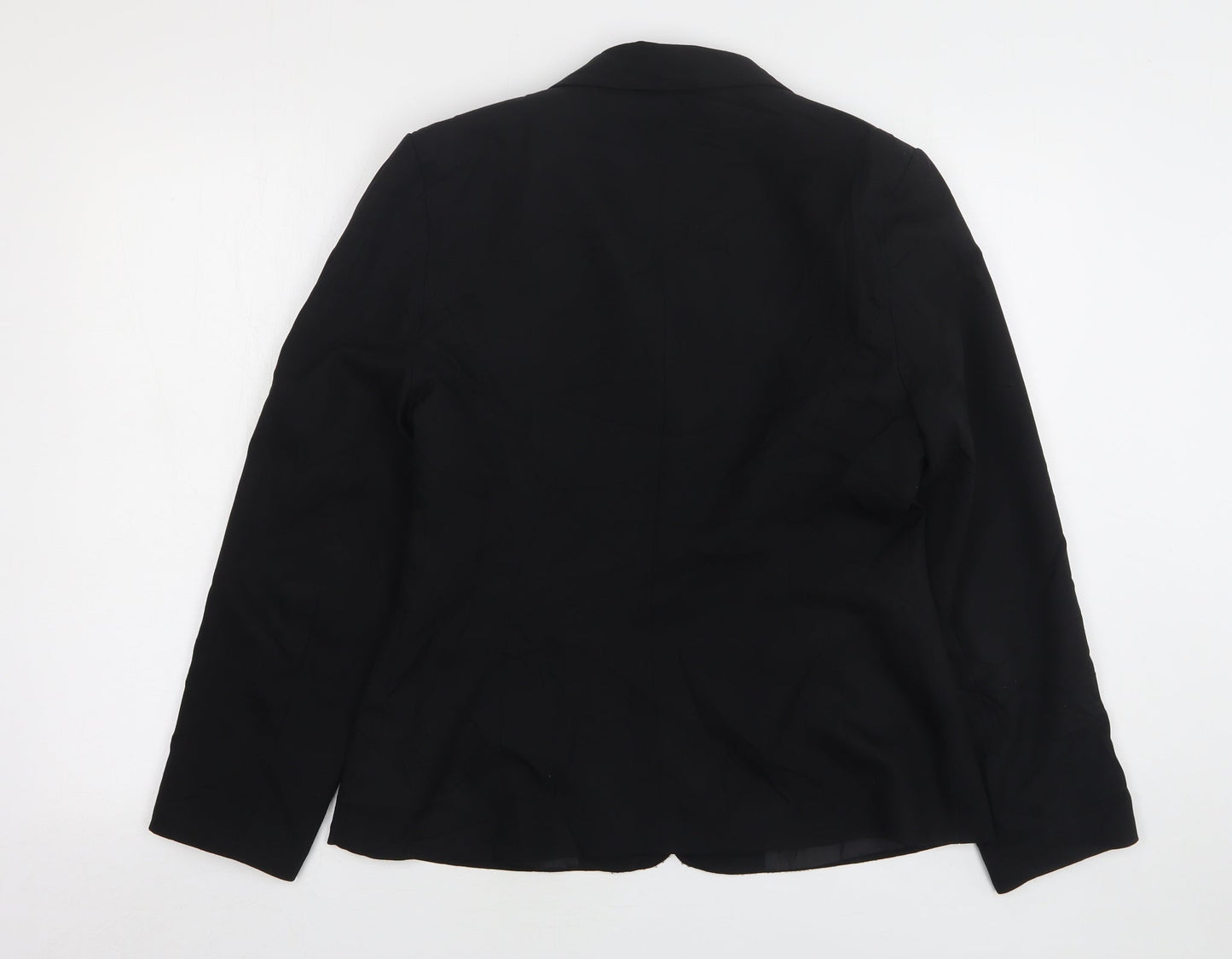 Womens UK Size 12 Essentials Regular Black Suit Jacket