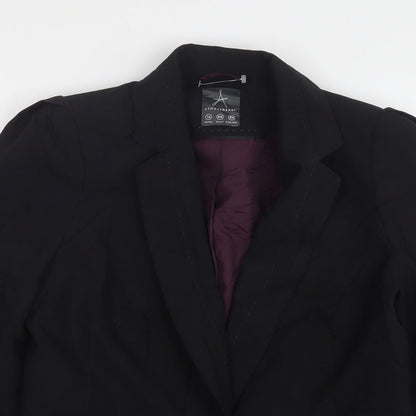 Atmosphere Womens Black  Polyester Jacket Sport Coat Size 12