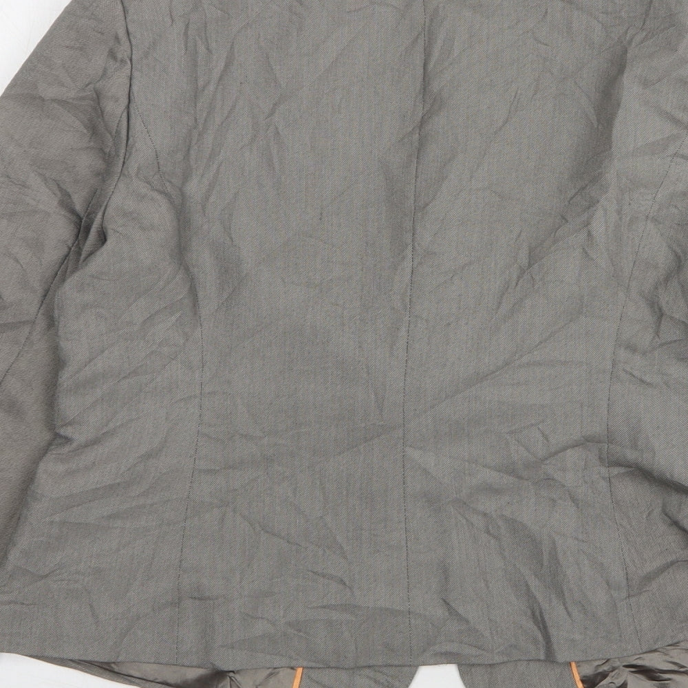 Papaya Womens Grey  Polyester Jacket Suit Jacket Size 14