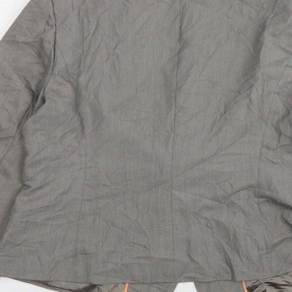 Papaya Womens Grey  Polyester Jacket Suit Jacket Size 14