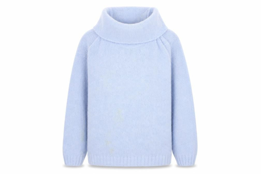 Womens UK Size M Papaya Blue Pullover Jumper