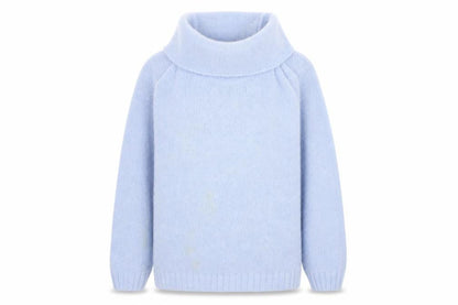 Womens UK Size M Papaya Blue Pullover Jumper