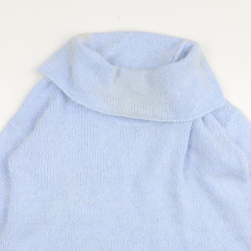 Womens UK Size M Papaya Blue Pullover Jumper