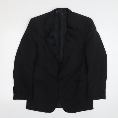 Mens UK Size 38 Wellington Regular Black Suit Jacket