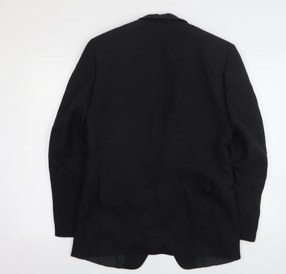 Mens UK Size 38 Wellington Regular Black Suit Jacket