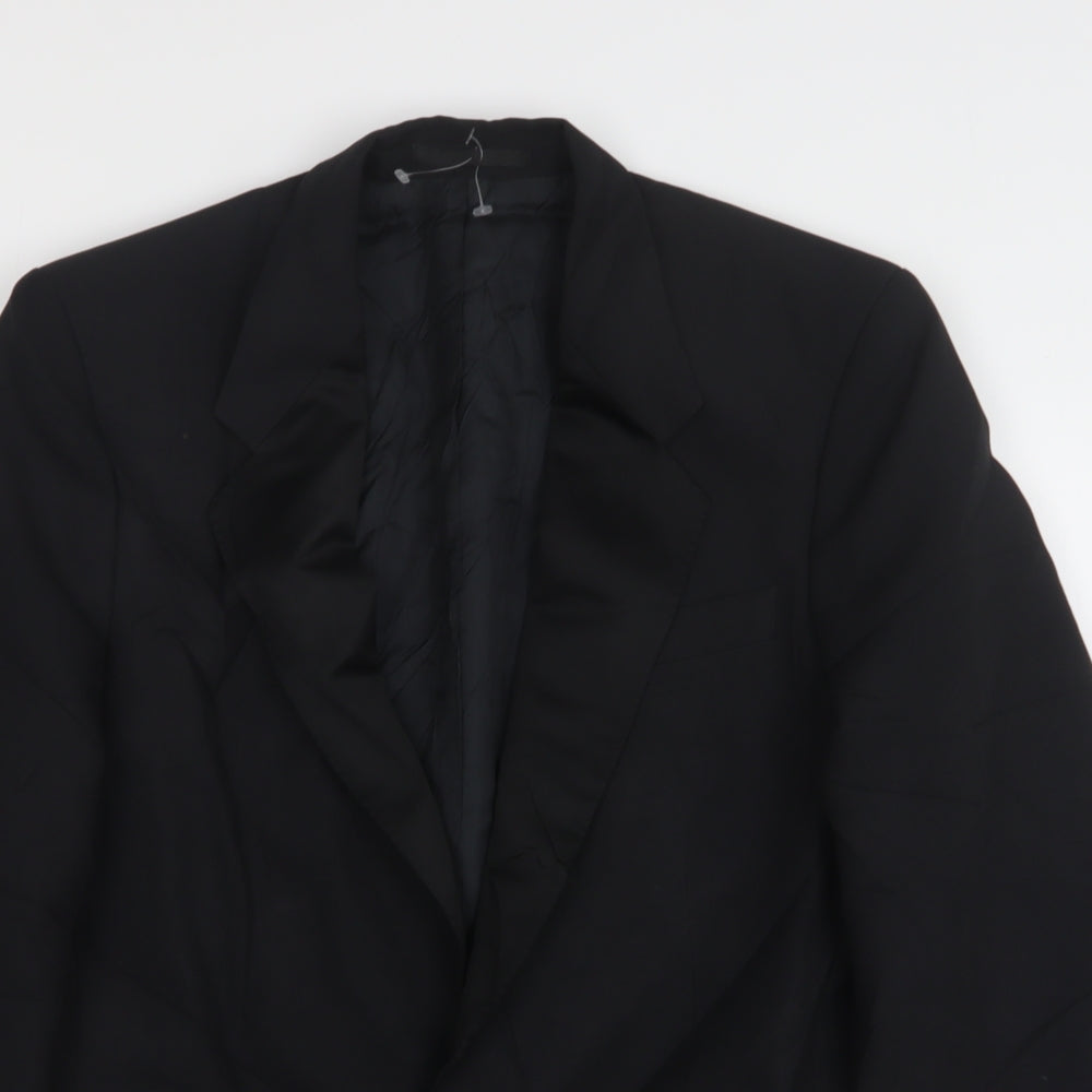 Mens UK Size 38 Wellington Regular Black Suit Jacket