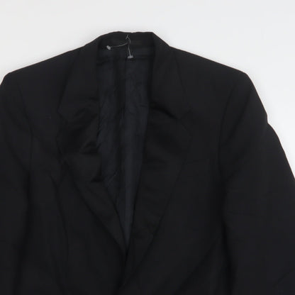 Mens UK Size 38 Wellington Regular Black Suit Jacket