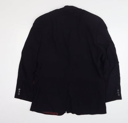Hyphen  Mens Blue  Wool Jacket Suit Jacket Size 40