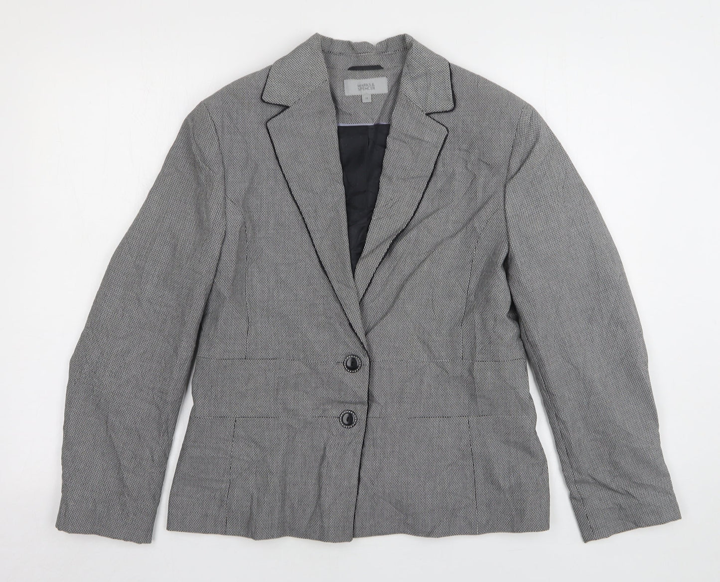 Womens UK Size 14 Marks and Spencer Regular Grey Suit Jacket