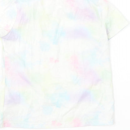 F&F Girls Multicoloured  Polyester Basic T-Shirt Size 5-6 Years Round Neck