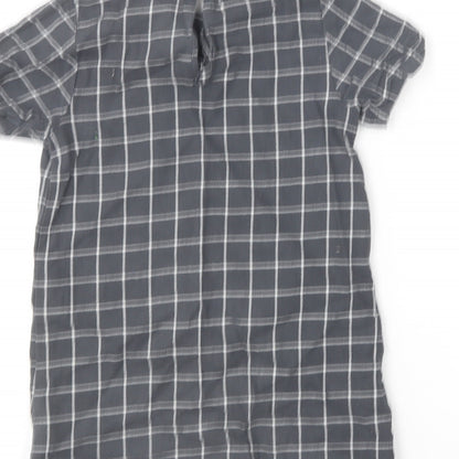NEXT Girls Black Striped Cotton A-Line  Size 4 Years  Round Neck
