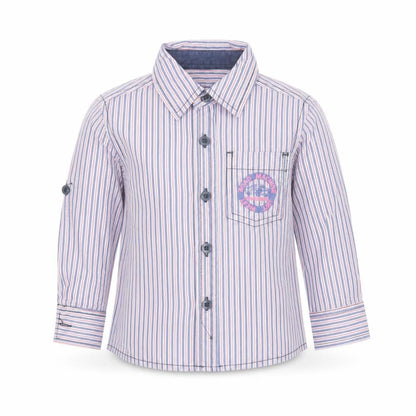 Early Days Baby Multicoloured Striped Cotton Basic Button-Up Size 12-18 Months Collared