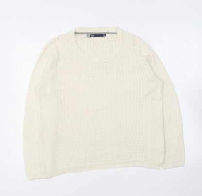 Womens UK Size S EWM Ivory Pullover Jumper