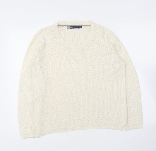 Womens UK Size S EWM Ivory Pullover Jumper