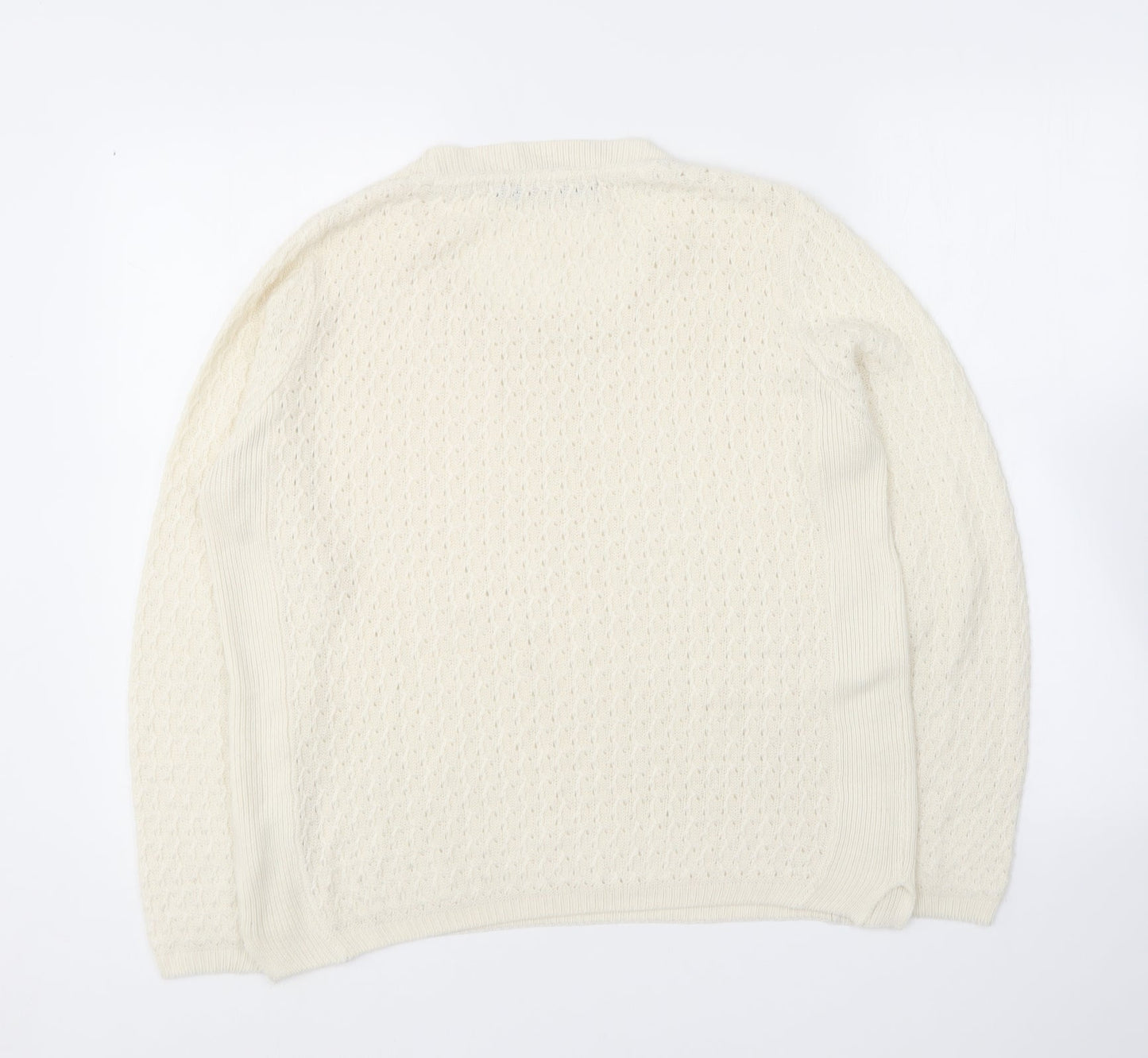 Womens UK Size S EWM Ivory Pullover Jumper
