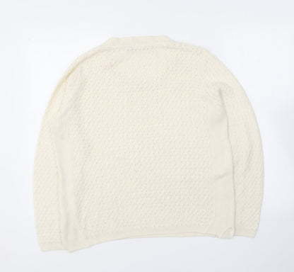 Womens UK Size S EWM Ivory Pullover Jumper