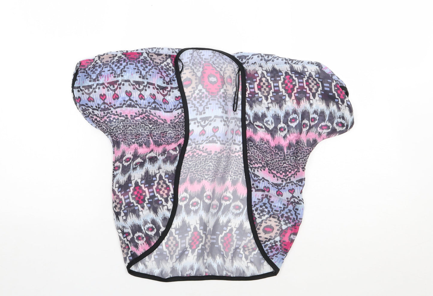 E-Vie Angel Girls Multicoloured Geometric  Kimono Jacket Size 5 Years