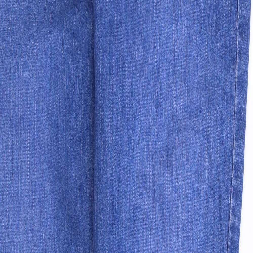 George Womens Blue  Cotton Skinny Jeans Size 10 L30 in Regular Zip