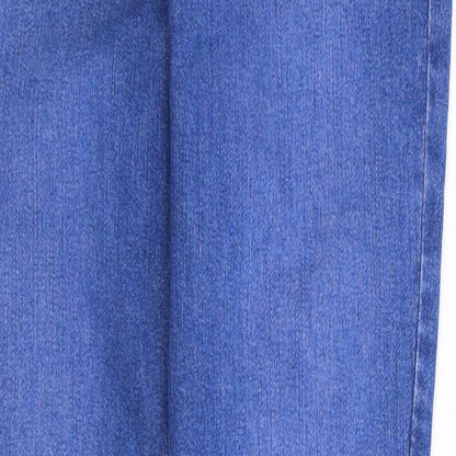 George Womens Blue  Cotton Skinny Jeans Size 10 L30 in Regular Zip