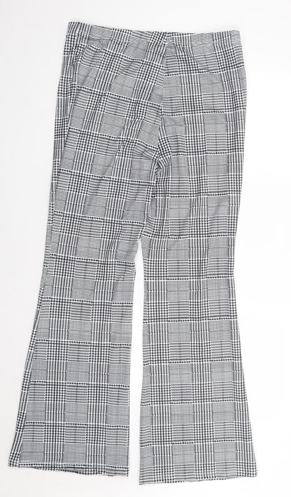 Shein Curve Womens Black Herringbone Polyester Trousers  Size XL L32 in Regular