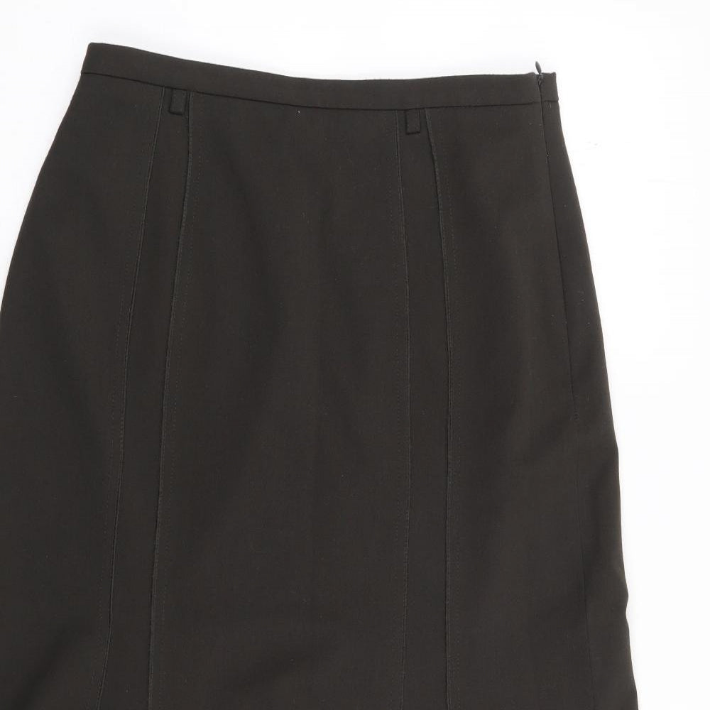 Gerry Weber Womens Green  Polyester Flare Skirt Size 28   Zip