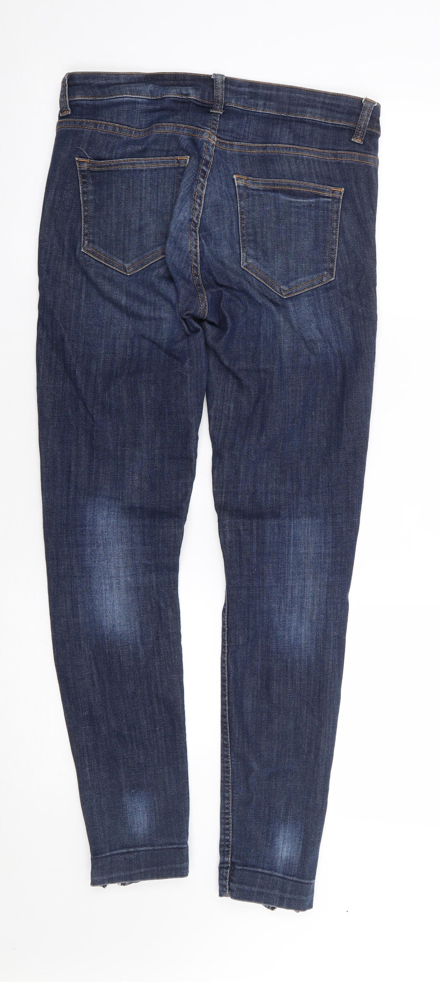 Womens UK Size 28 H&M Regular Fit Skinny Blue Jeans