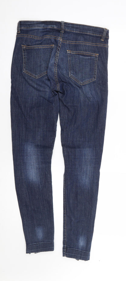 Womens UK Size 28 H&M Regular Fit Skinny Blue Jeans