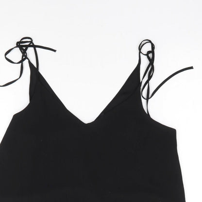Womens UK Size 10 River Island Black Camisole Tank