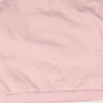George Girls Pink  Cotton Pullover Sweatshirt Size 7-8 Years  Pullover - Pudsey, Fluffy