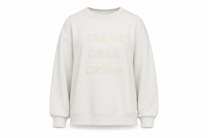 Gallery Womens Ivory  Cotton Pullover Sweatshirt Size XS  Pullover