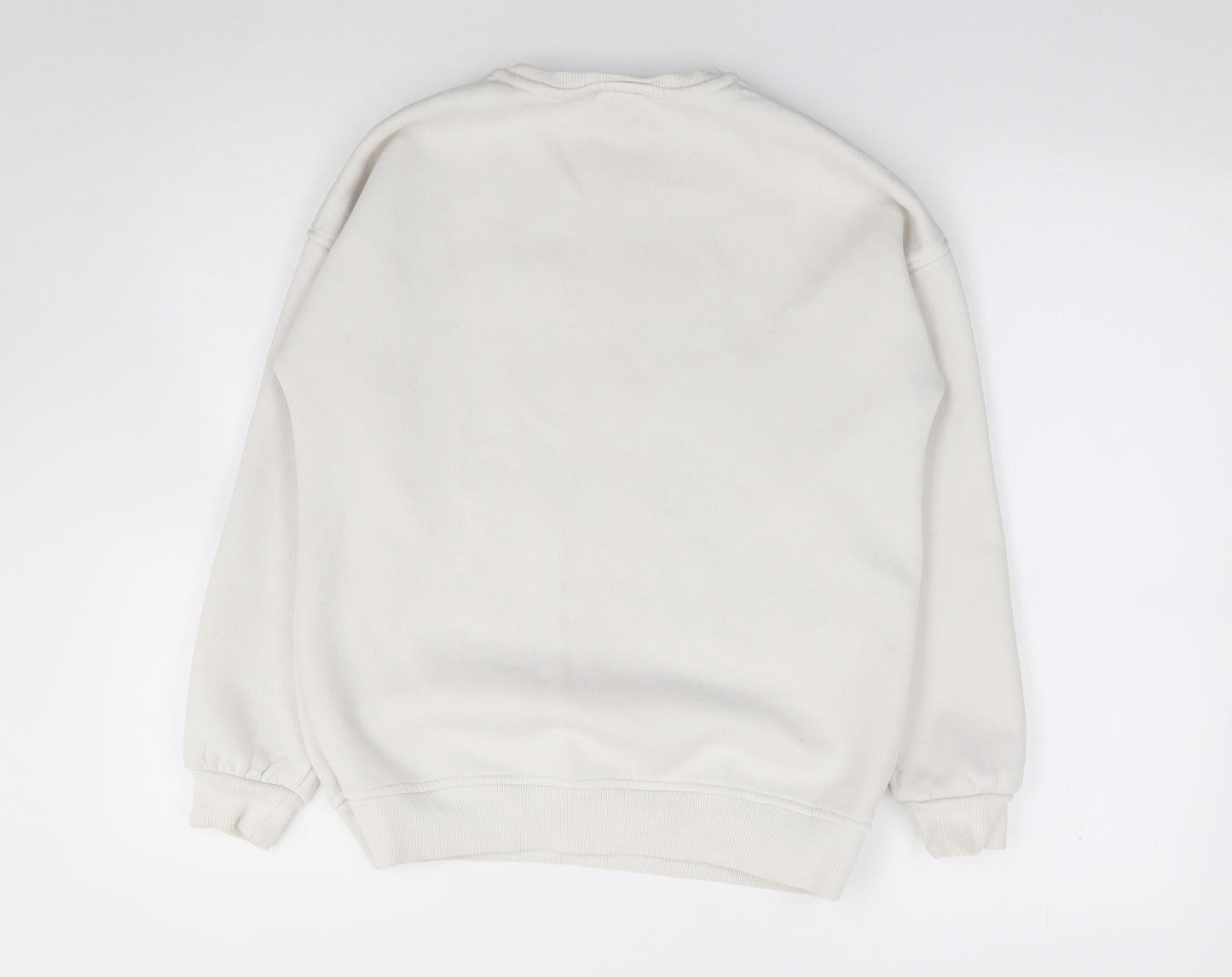 Gallery Womens Ivory  Cotton Pullover Sweatshirt Size XS  Pullover