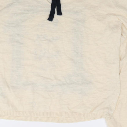 Womens UK Size M Springfield Beige Jersey T-Shirt