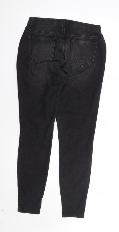 George Womens Black  Polyacrylate Fibre Jegging Jeans Size 10 L28 in Regular