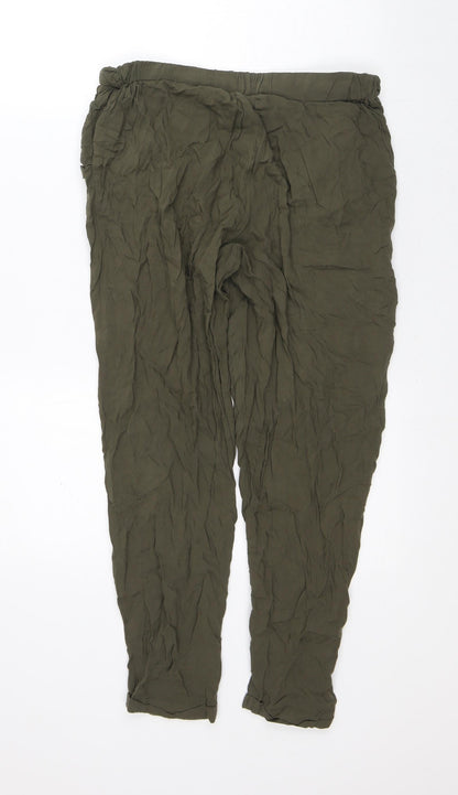 Womens UK Size 10 Atmosphere Regular Fit Capri Green Trousers