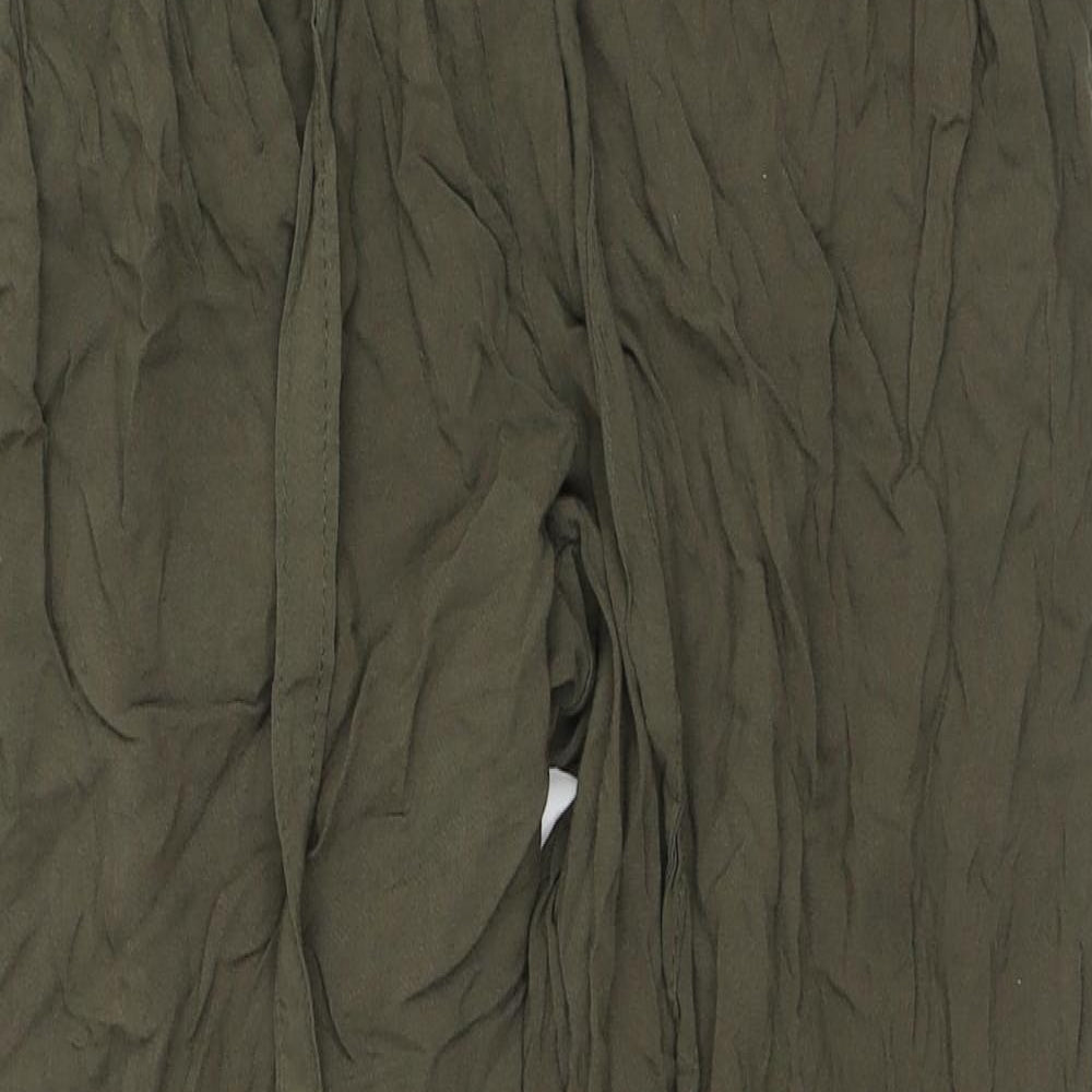 Womens UK Size 10 Atmosphere Regular Fit Capri Green Trousers