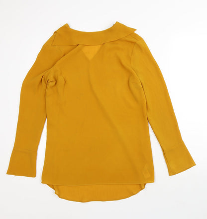 Primark Womens Orange  Polyester Tunic Blouse Size 8 V-Neck