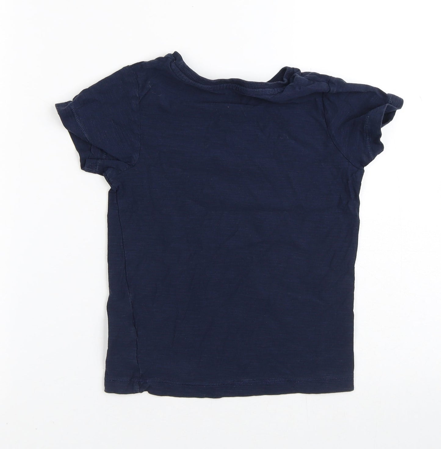 Casual Dept Boys Blue  100% Cotton Basic T-Shirt Size 5 Years Crew Neck