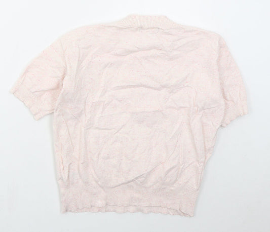 Womens UK Size S Marks and Spencer Pink Pullover Jumper