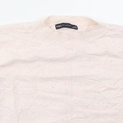Womens UK Size S Marks and Spencer Pink Pullover Jumper