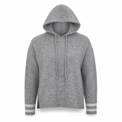 Primark Womens Grey  Acrylic Pullover Hoodie Size 4  Pullover