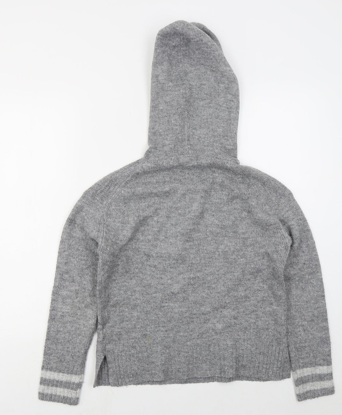 Primark Womens Grey  Acrylic Pullover Hoodie Size 4  Pullover