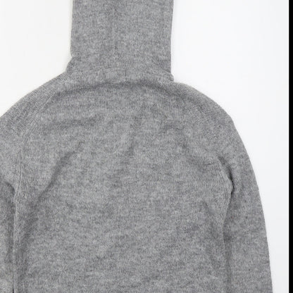 Primark Womens Grey  Acrylic Pullover Hoodie Size 4  Pullover