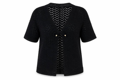Womens UK Size L Pulse Black Cardigan Jumper
