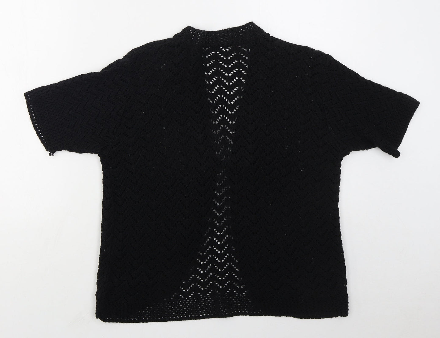 Womens UK Size L Pulse Black Cardigan Jumper