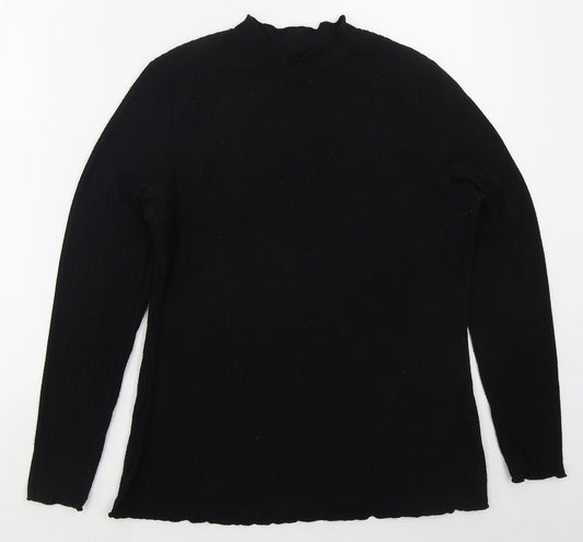 Womens UK Size 14 Papaya Black Pullover Jumper