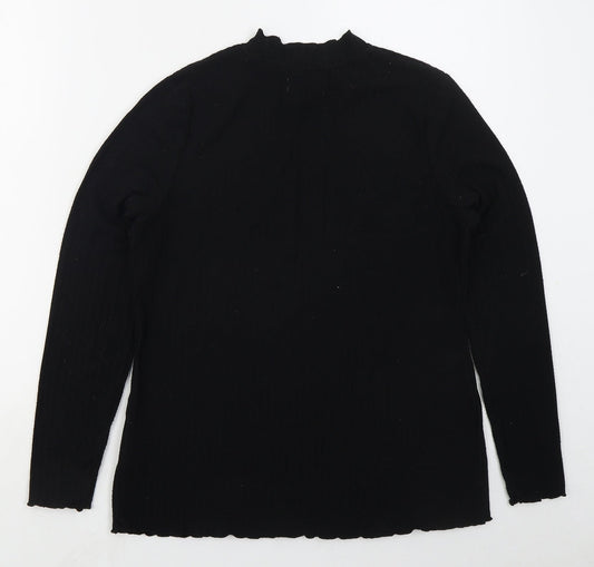 Womens UK Size 14 Papaya Black Pullover Jumper